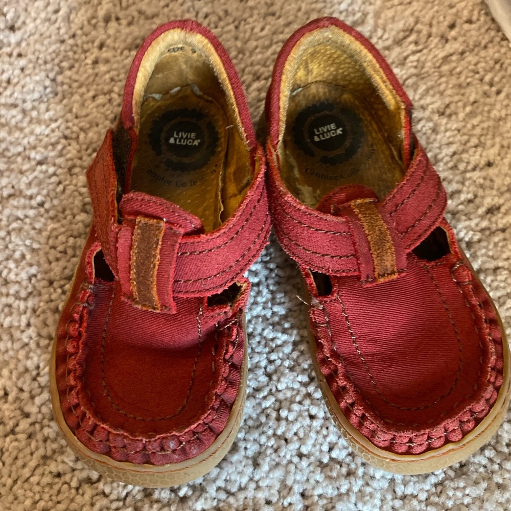Livie & Luca red leather loafer